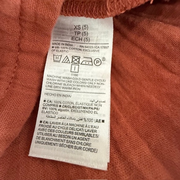 2 Little Girl Old Navy XS (4-5)  Red Rust A-Line Dresses (Worn 1-2 times) EUC - Picture 7 of 8